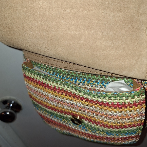 Patricia Nash Spanish Multi Zig Zag Crossbody Bag - Picture 3 of 7